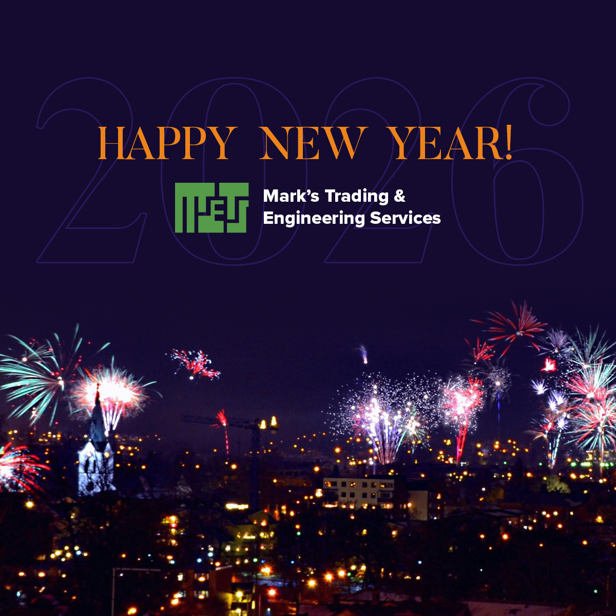 New Year's Day post for Mark's Trading socials.